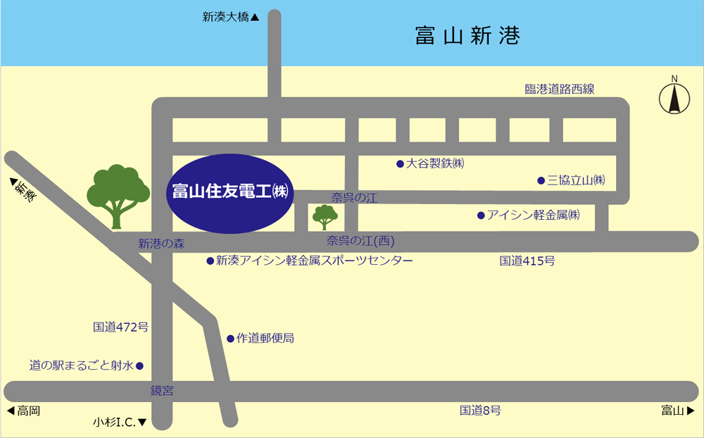 富山住友電工地図